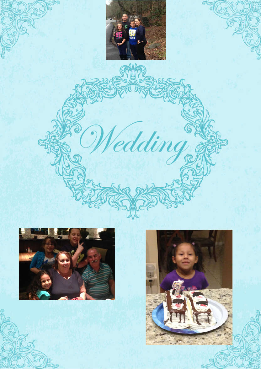 Ornate Wedding Card Front - card made with Crafty Bob's Card Creator