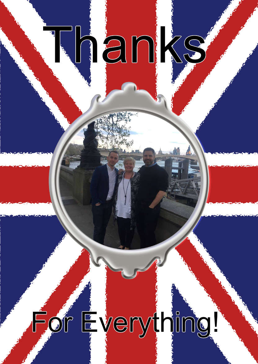 Union Jack Style Thank You Aperture Card - card made with Crafty Bob's Card Creator