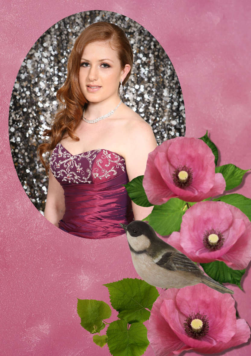 Floral Aperture Photo Card - card made with Crafty Bob's Card Creator
