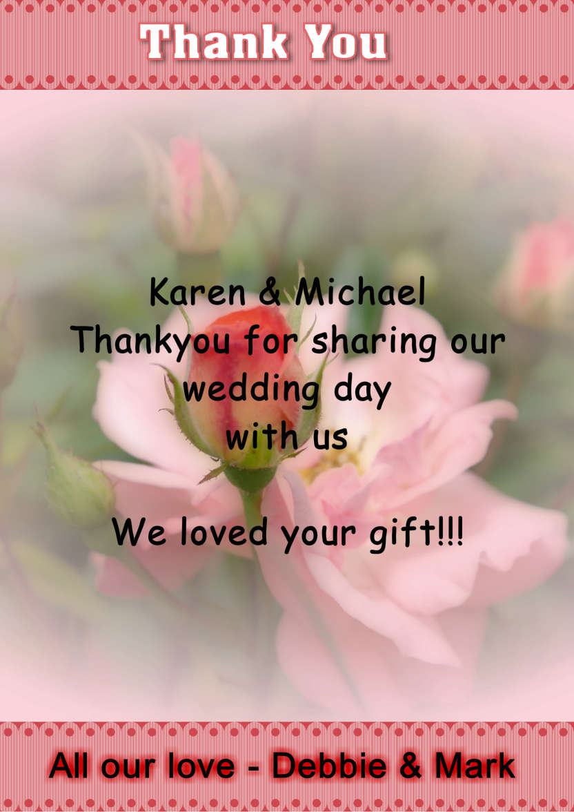 With Thanks - card made with Crafty Bob's Card Creator