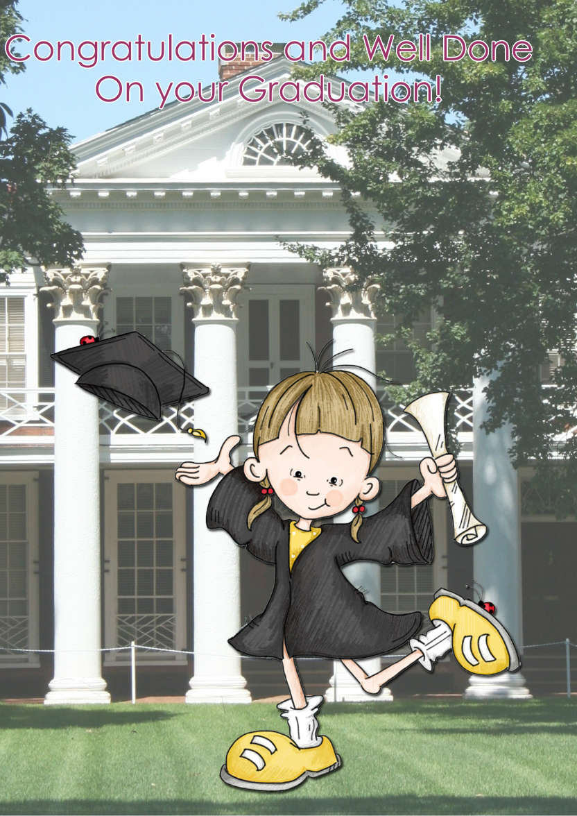 Congratulations on Your Graduation Card - card made with Crafty Bob's Card Creator