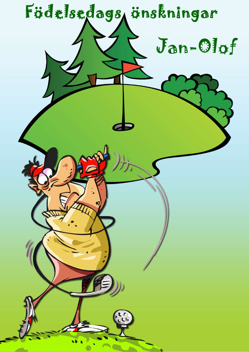 Humorous Golf Card - card made with Crafty Bob's Card Creator