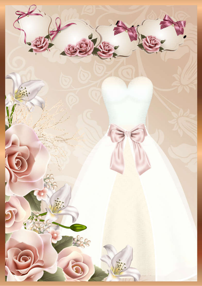 Wedding Day - card made with Crafty Bob's Card Creator