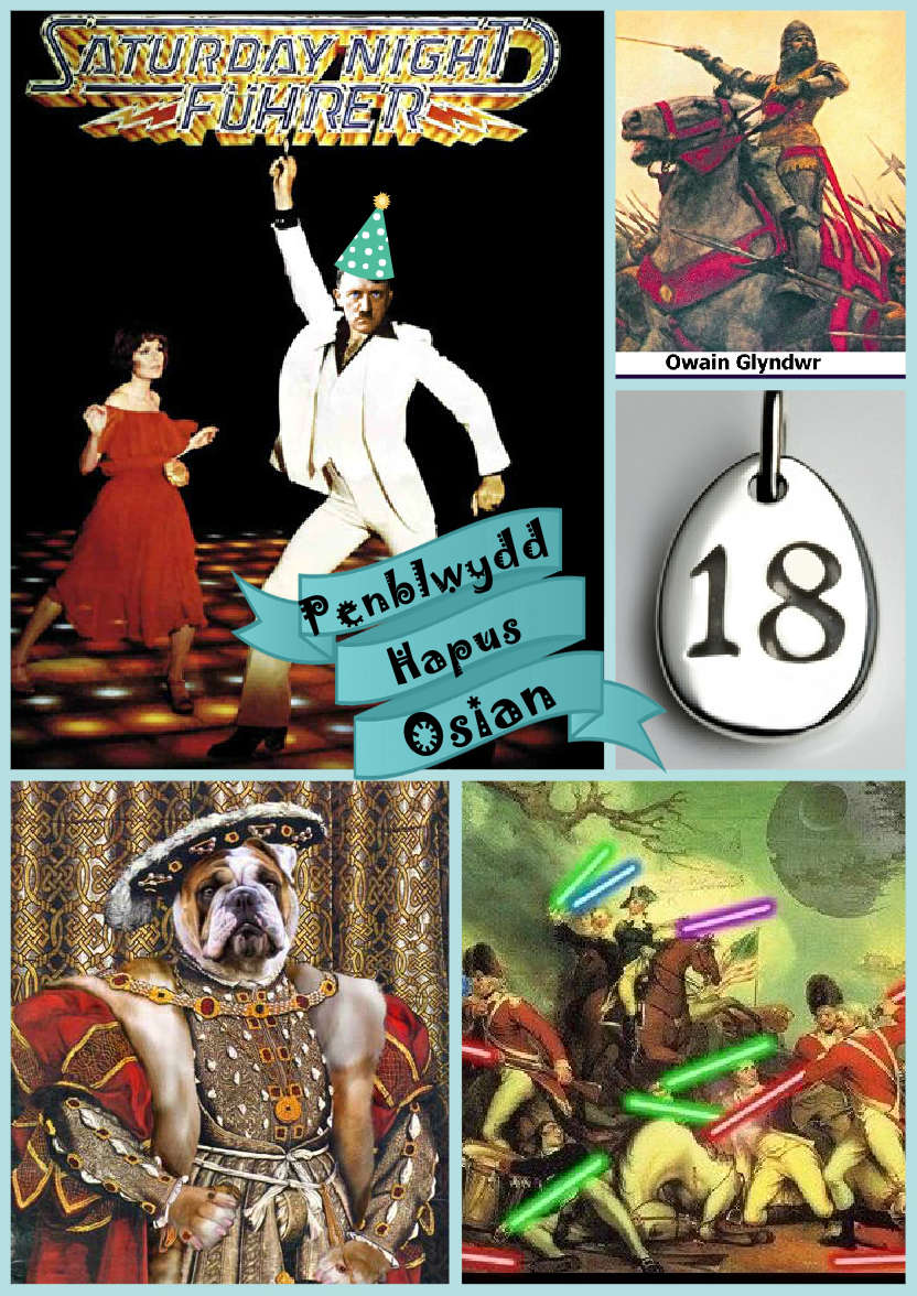 Multi-photo Card with Banner Green - card made with Crafty Bob's Card Creator