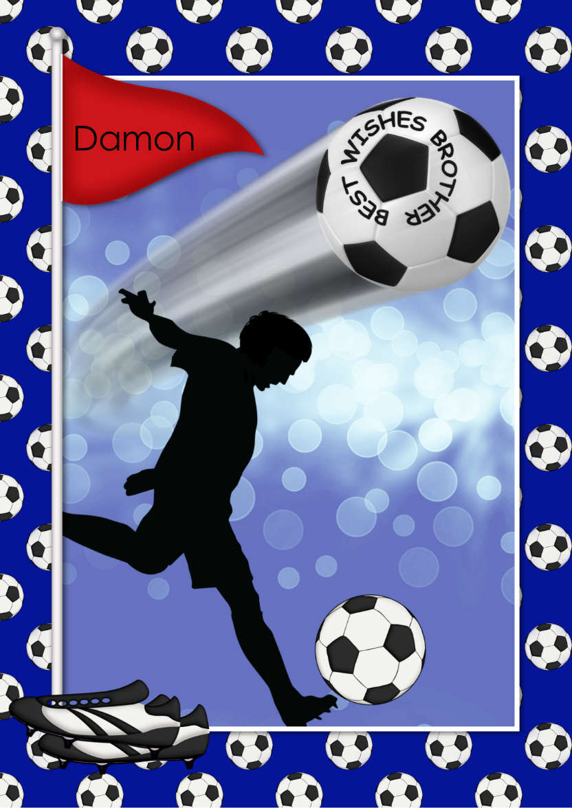 Football Wizard - card made with Crafty Bob's Card Creator