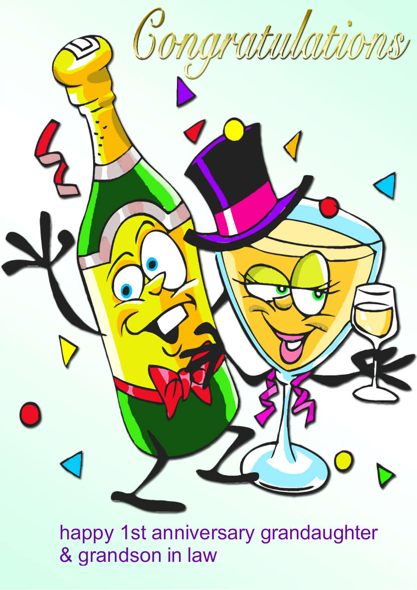 Cartoon Congratulations Card - card made with Crafty Bob's Card Creator