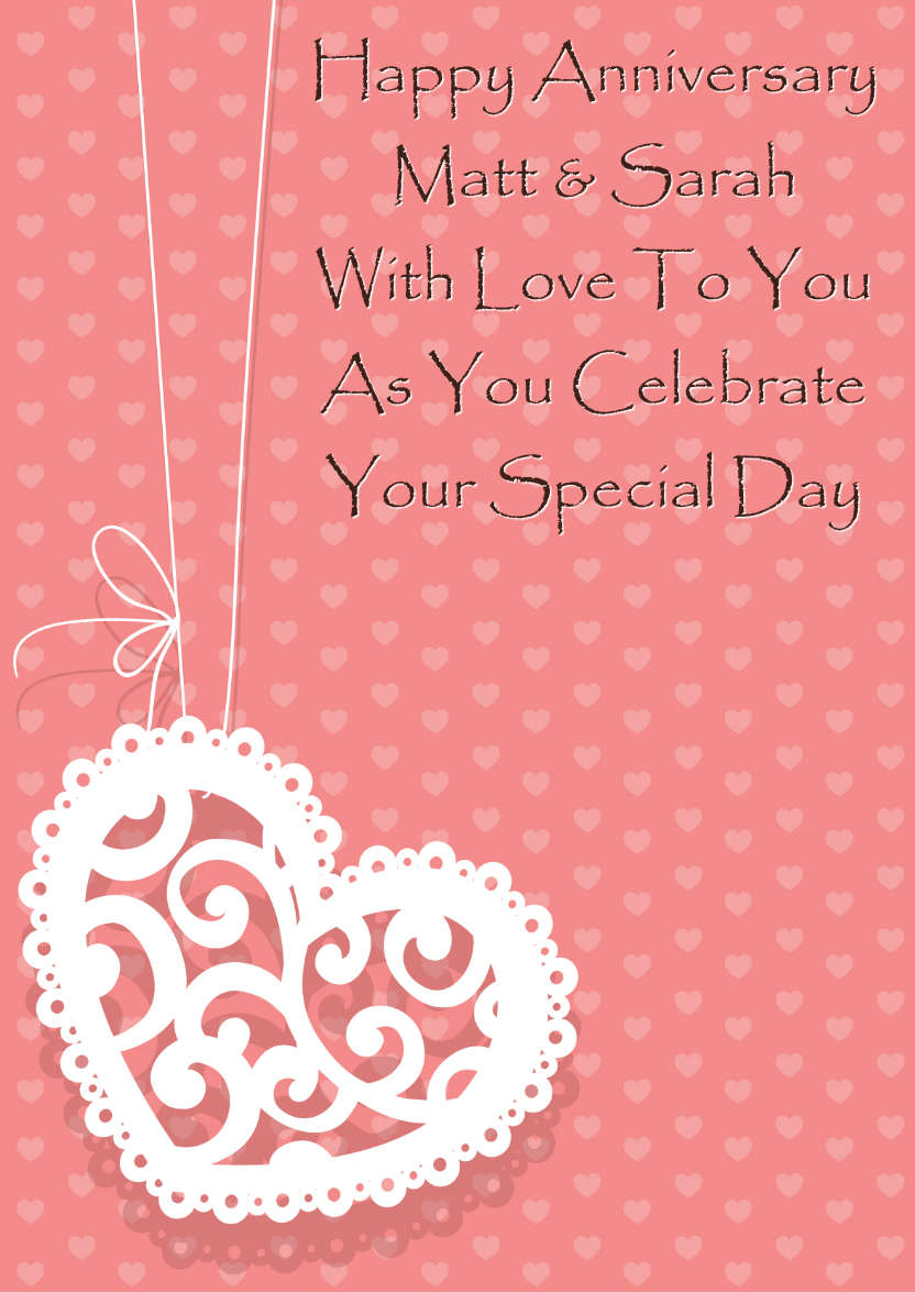 Hanging Lace Heart Card Front - card made with Crafty Bob's Card Creator