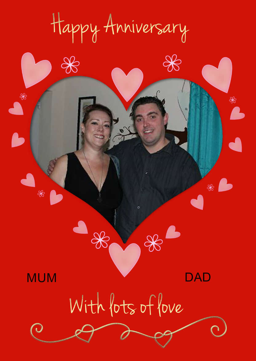 Anniversary Heart - card made with Crafty Bob's Card Creator