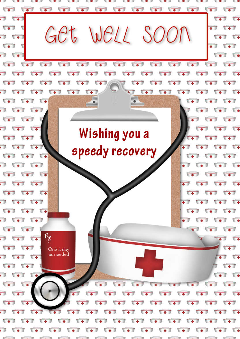 Get Well Soon - card made with Crafty Bob's Card Creator