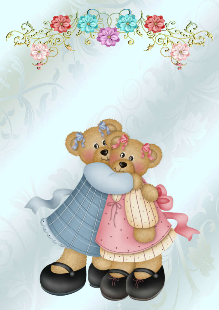 Birthday Bears - card made with Crafty Bob's Card Creator