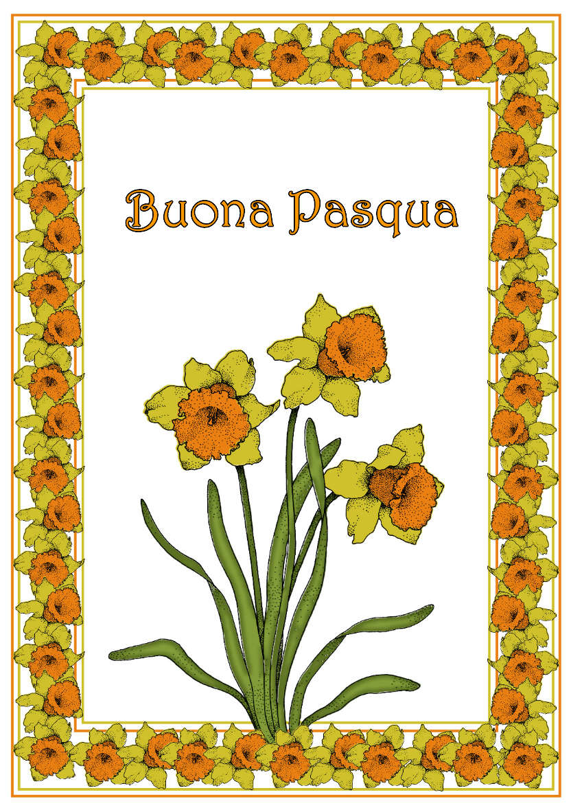 Daffodils - card made with Crafty Bob's Card Creator