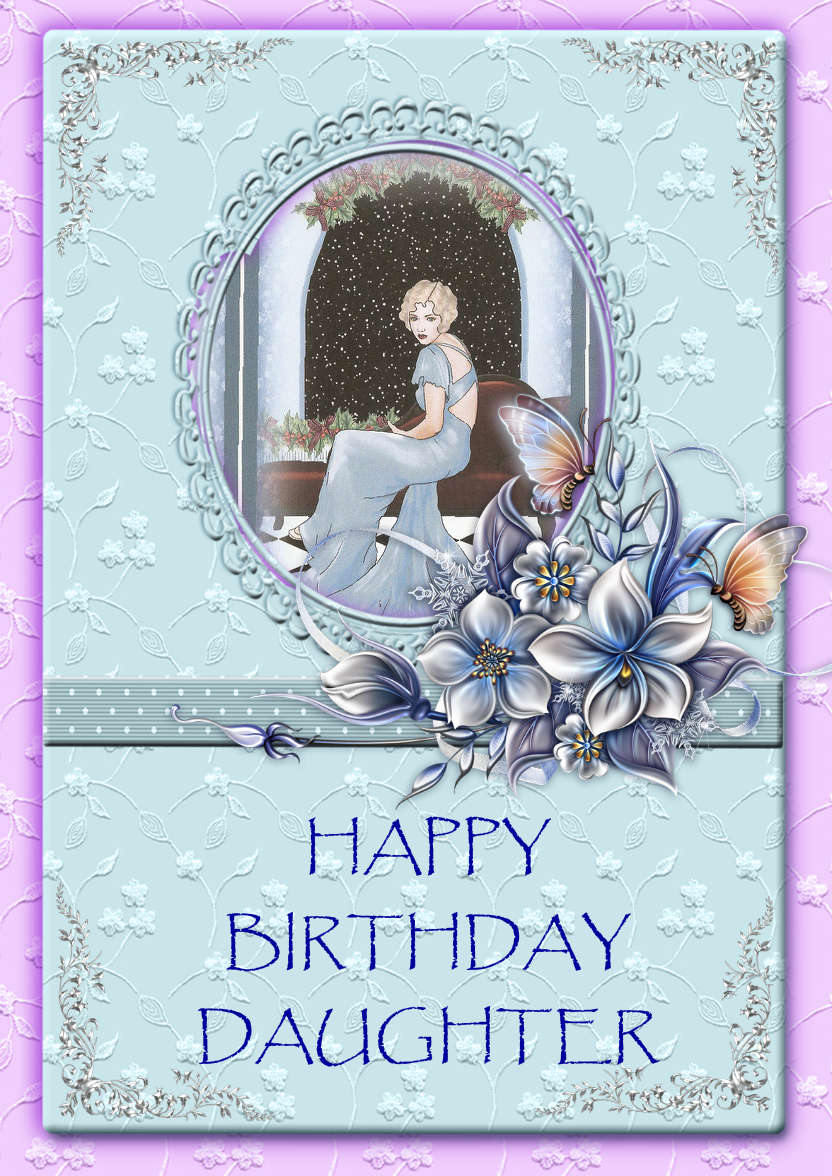 Lacy and Floral Design for Many Occasions #5 - card made with Crafty Bob's Card Creator