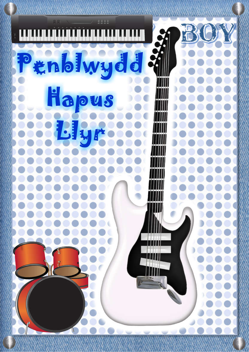 Guitar Fan - card made with Crafty Bob's Card Creator