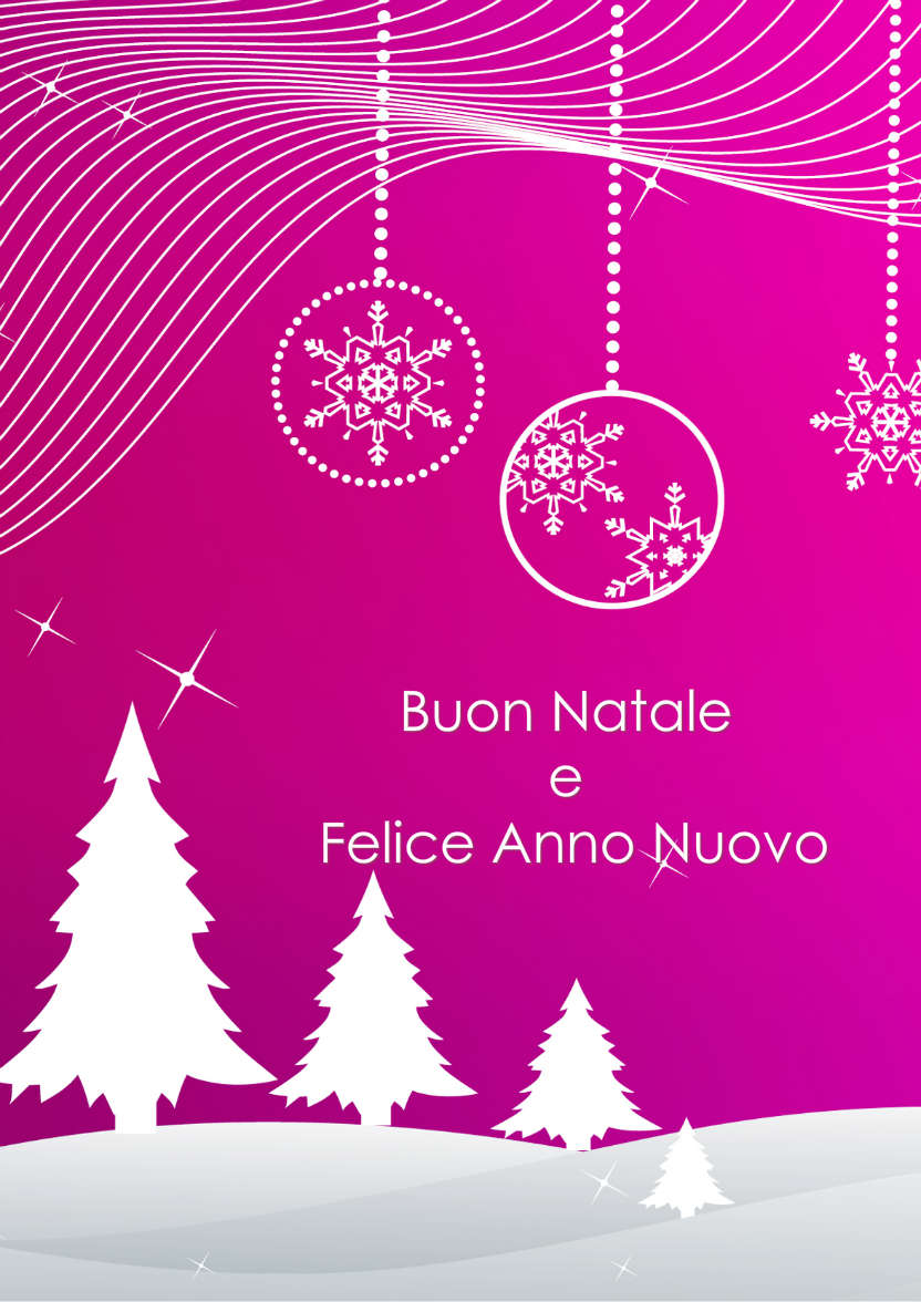 Vibrant Pink Christmas Scene - card made with Crafty Bob's Card Creator