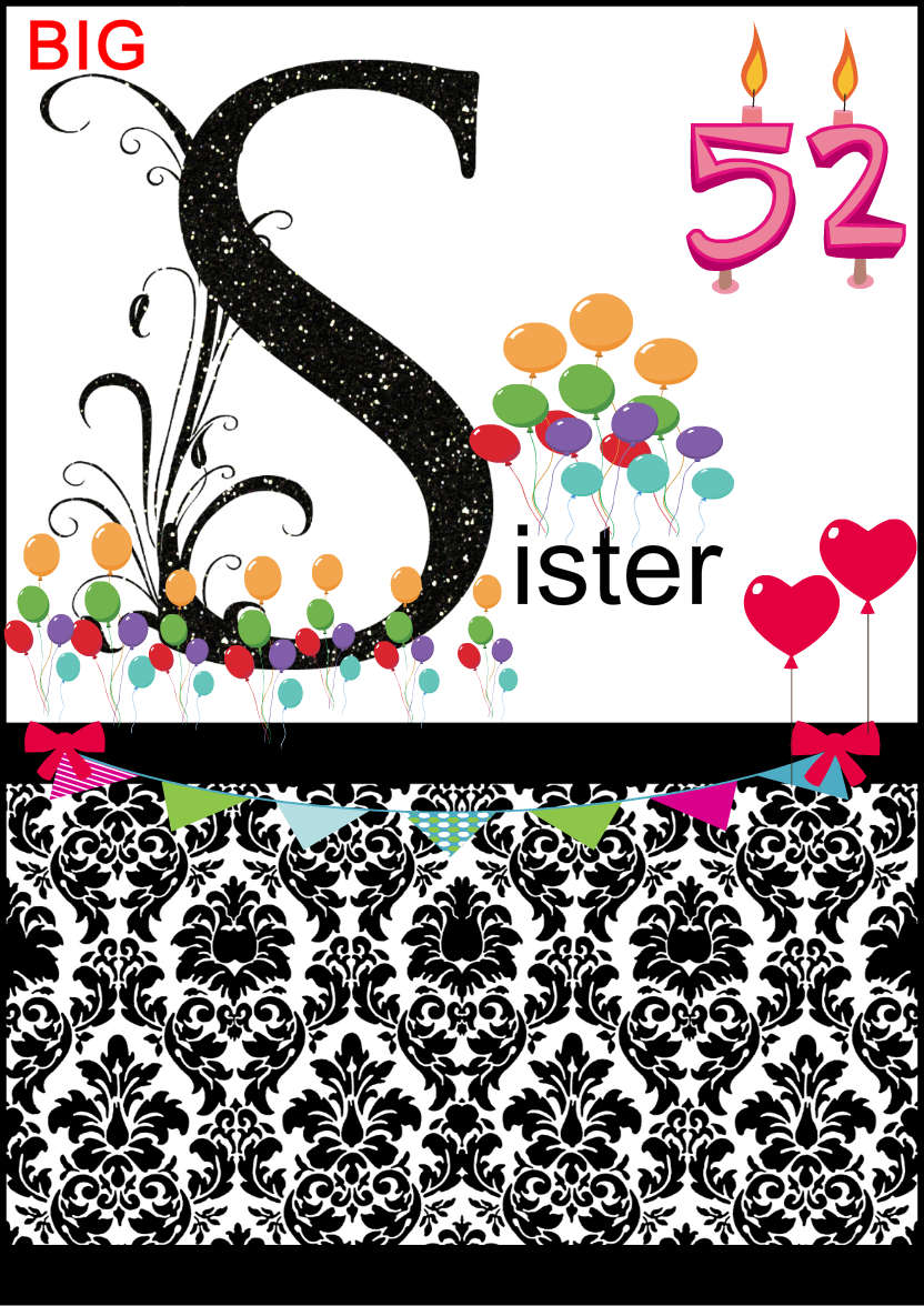 Damask Monogram Letter S Card - card made with Crafty Bob's Card Creator