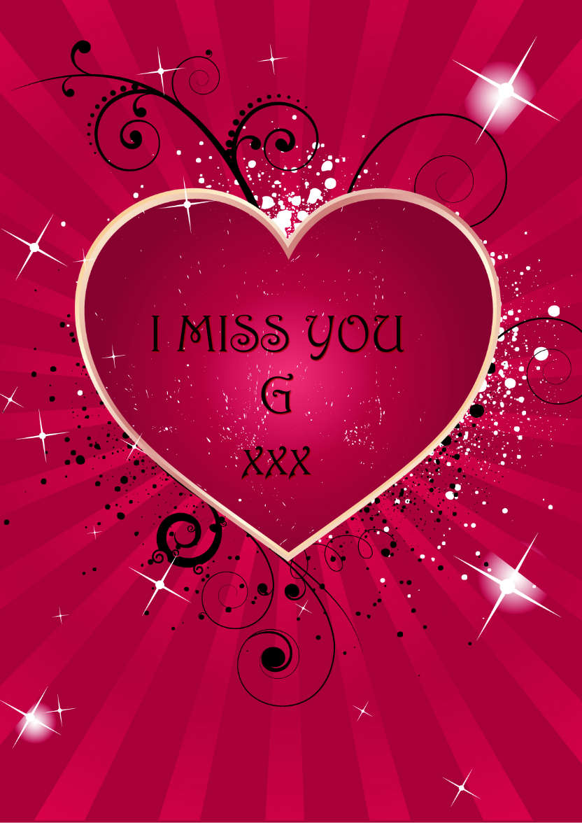 Grunge Heart Romantic Card Front - card made with Crafty Bob's Card Creator
