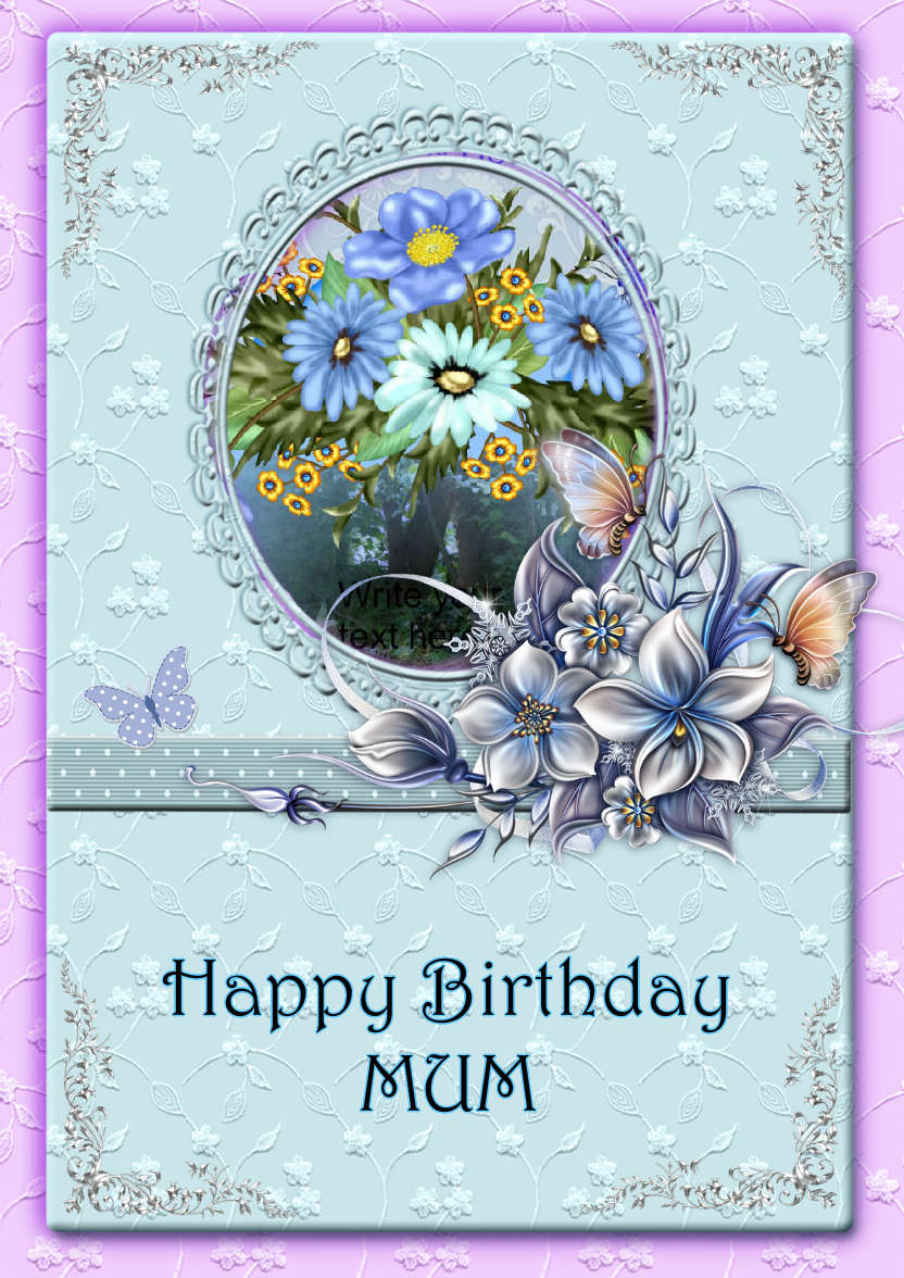 Lacy and Floral Design for Many Occasions #5 - card made with Crafty Bob's Card Creator