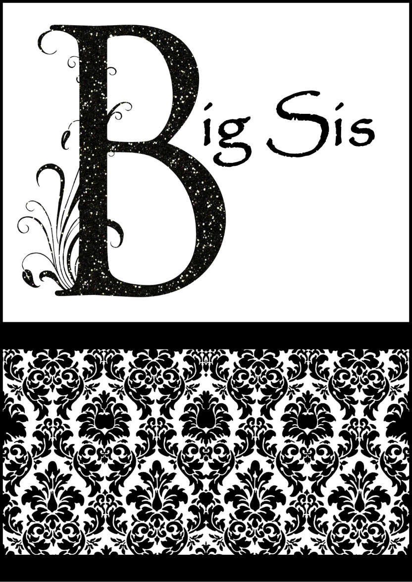 Damask Monogram Letter B Card - card made with Crafty Bob's Card Creator
