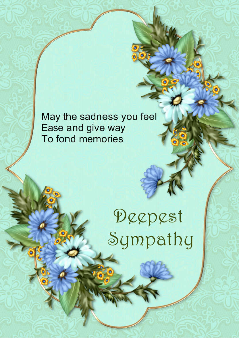 Sympathy Card - card made with Crafty Bob's Card Creator