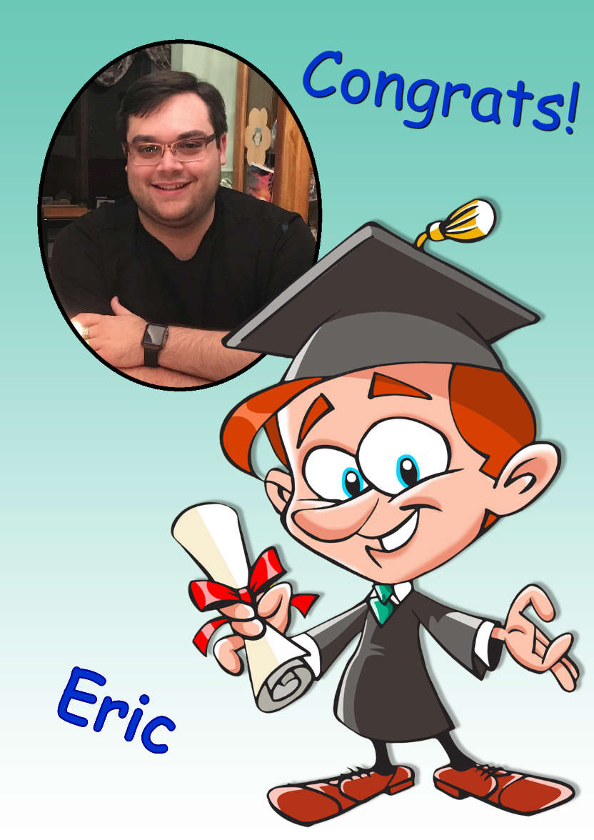 Congratulations Graduation Card Male - card made with Crafty Bob's Card Creator