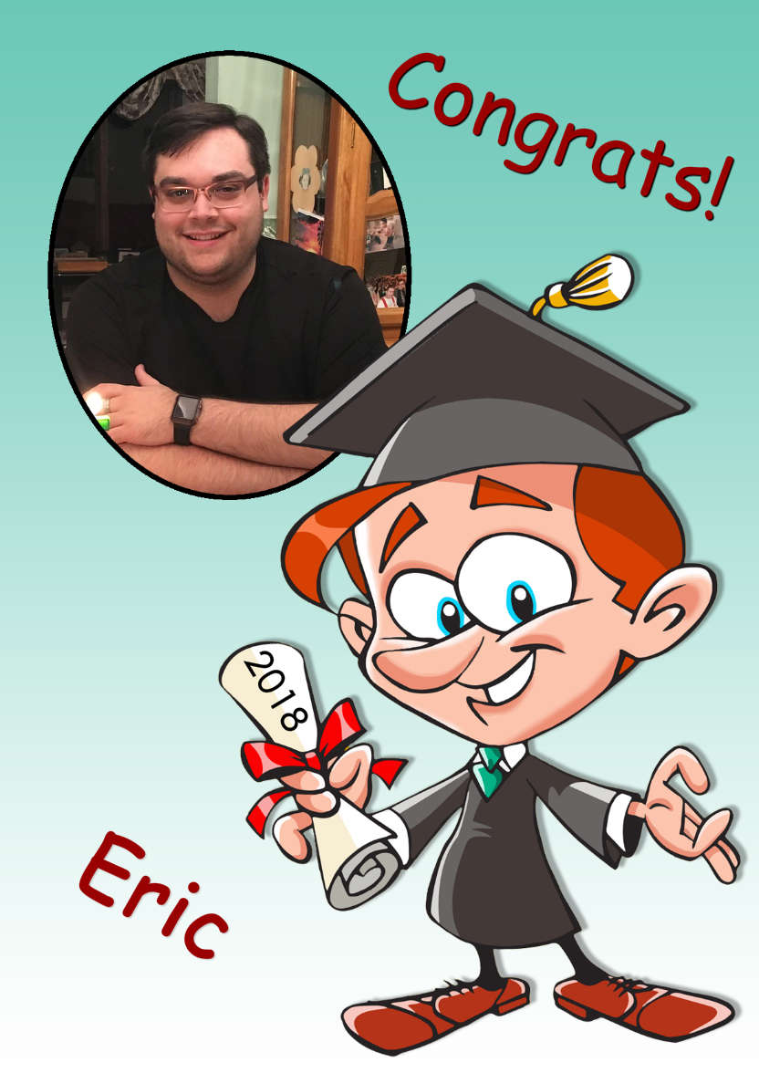 Congratulations Graduation Card Male - card made with Crafty Bob's Card Creator