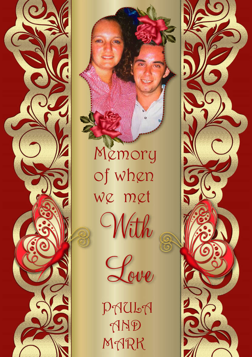 Romantic - card made with Crafty Bob's Card Creator