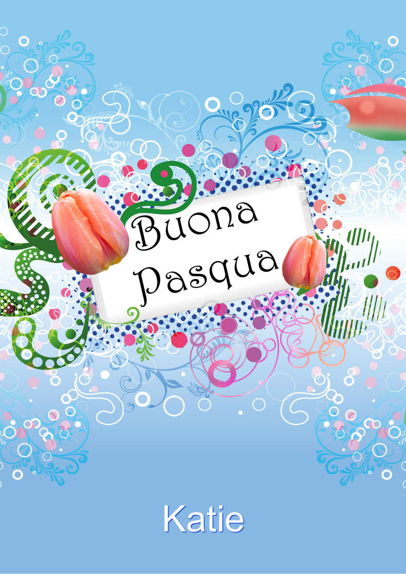 Tulip Arrangement - card made with Crafty Bob's Card Creator