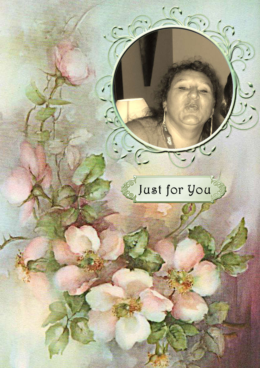 Wild Roses - card made with Crafty Bob's Card Creator
