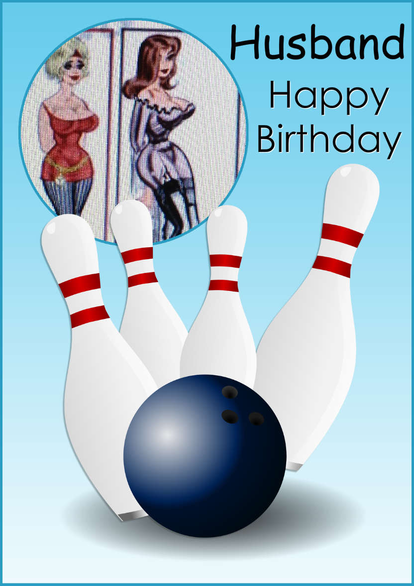 Ten Pin Bowling Aperture Card - card made with Crafty Bob's Card Creator