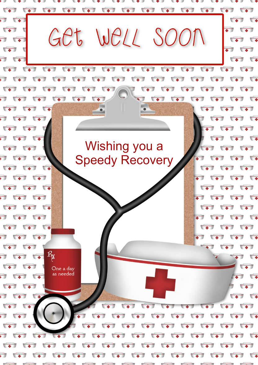 Get Well Soon - card made with Crafty Bob's Card Creator