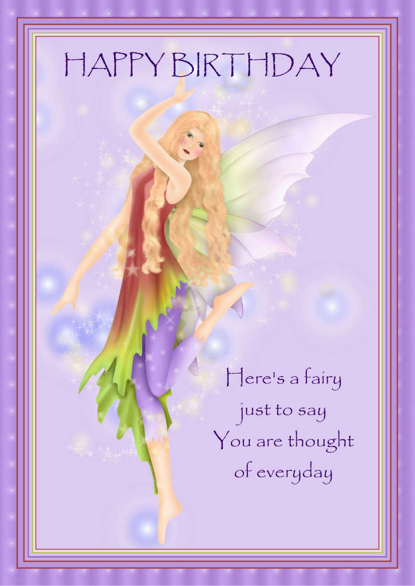Fairy Dance - card made with Crafty Bob's Card Creator