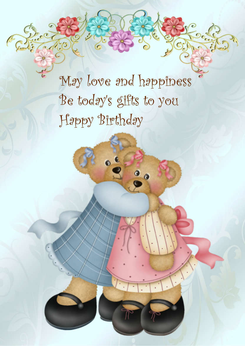 Birthday Bears - card made with Crafty Bob's Card Creator