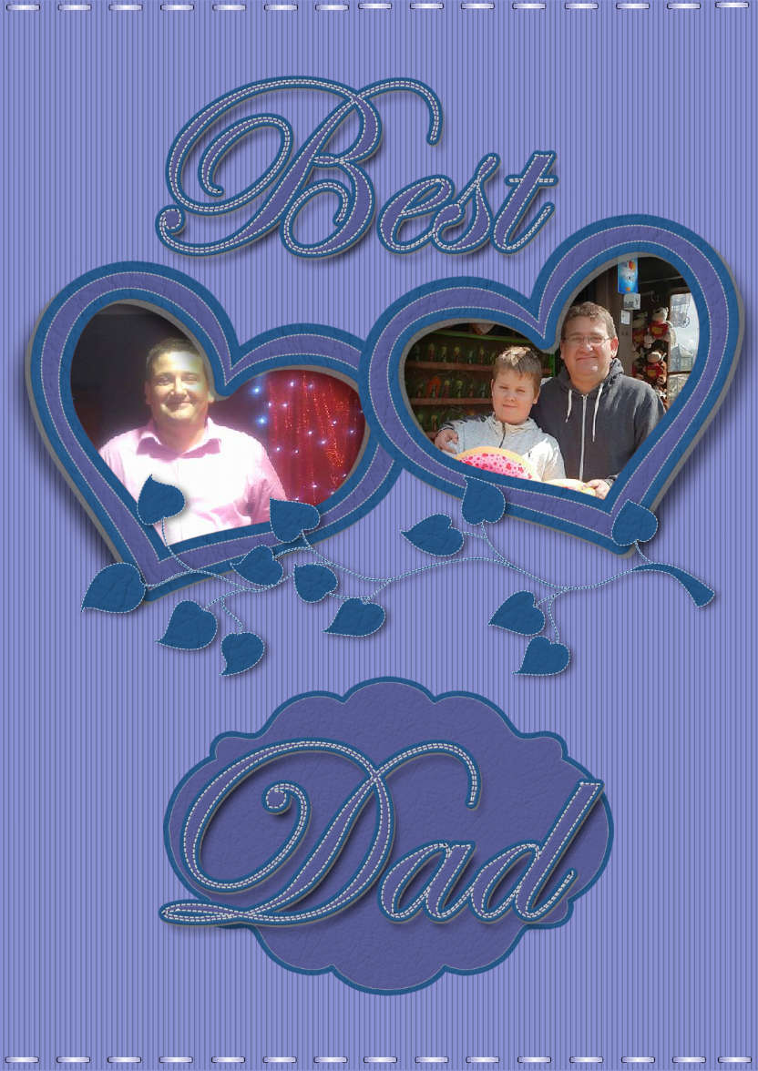 Birthday Dad - card made with Crafty Bob's Card Creator