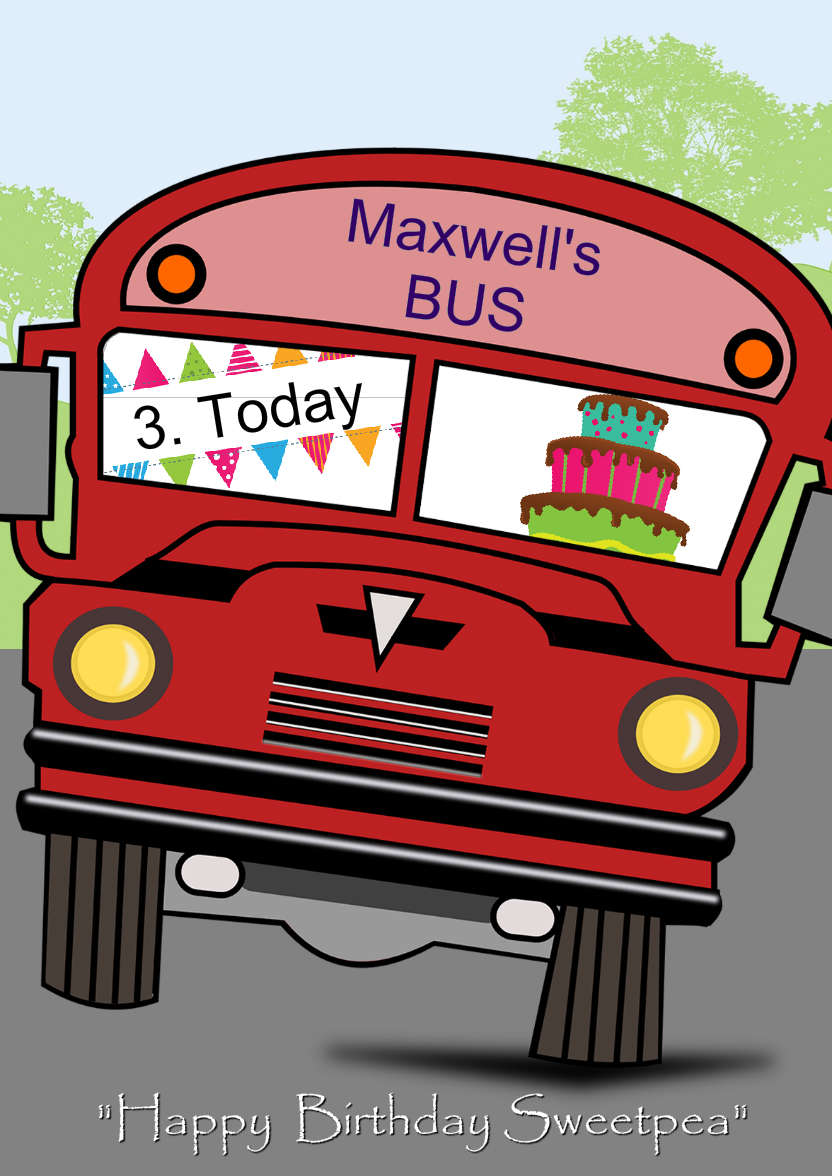 Bus Driver - card made with Crafty Bob's Card Creator