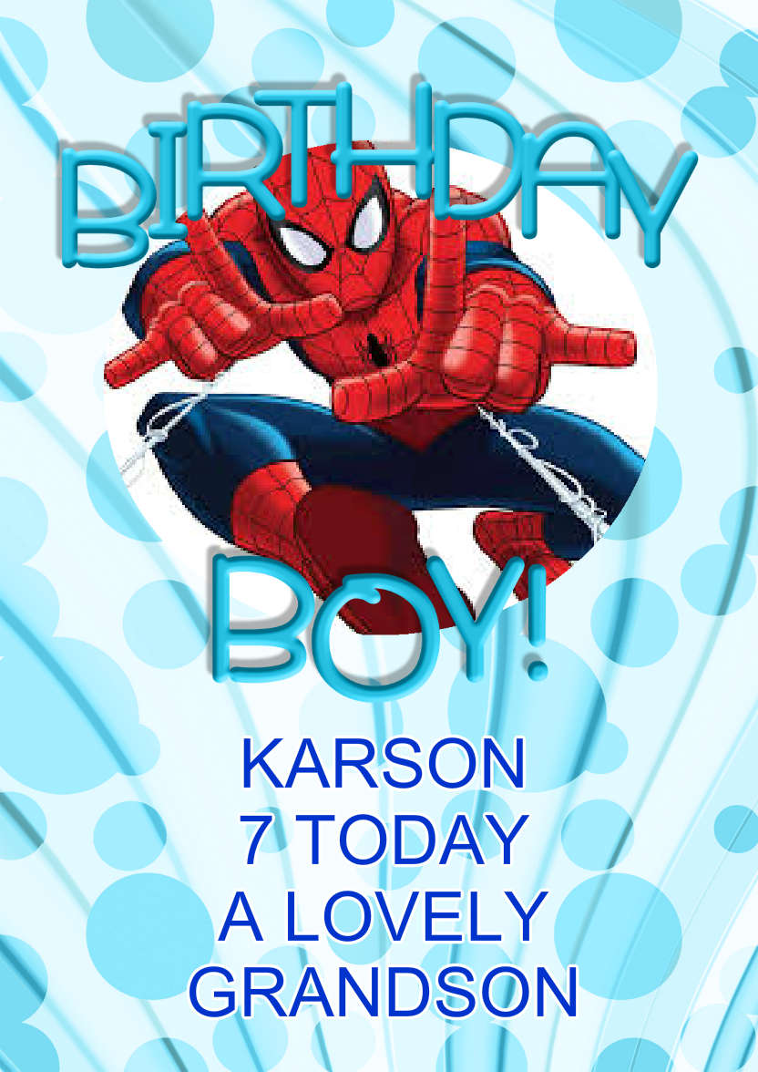 Birthday Boy Aperture Frame Card - card made with Crafty Bob's Card Creator