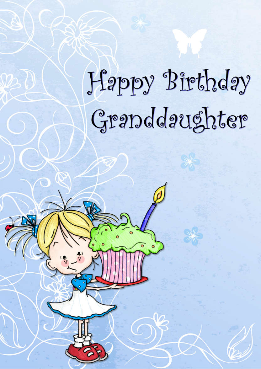 Birthday Cupcake Female Card Front - card made with Crafty Bob's Card Creator
