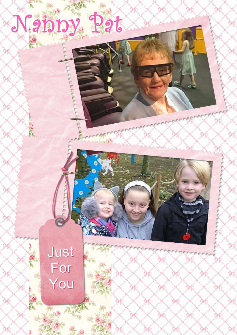 Stamp Style Frames Photo Card - card made with Crafty Bob's Card Creator