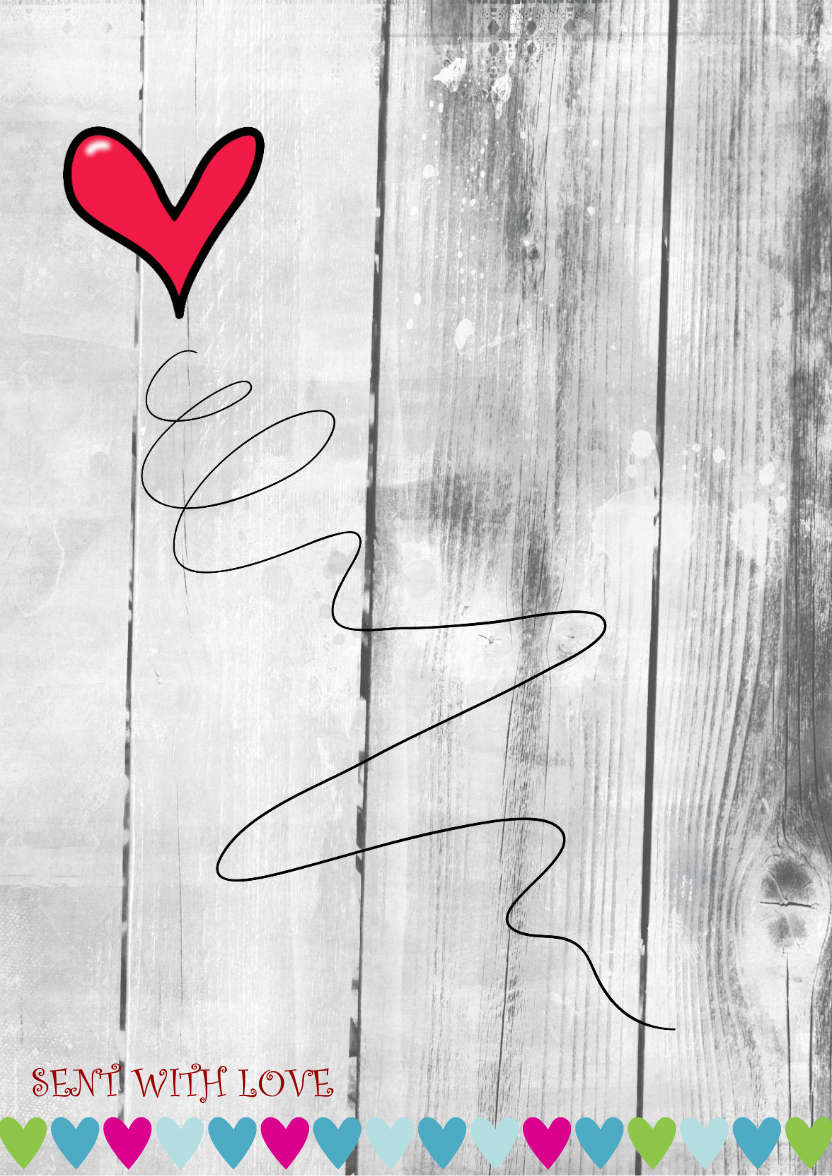 Heart Swirl - card made with Crafty Bob's Card Creator
