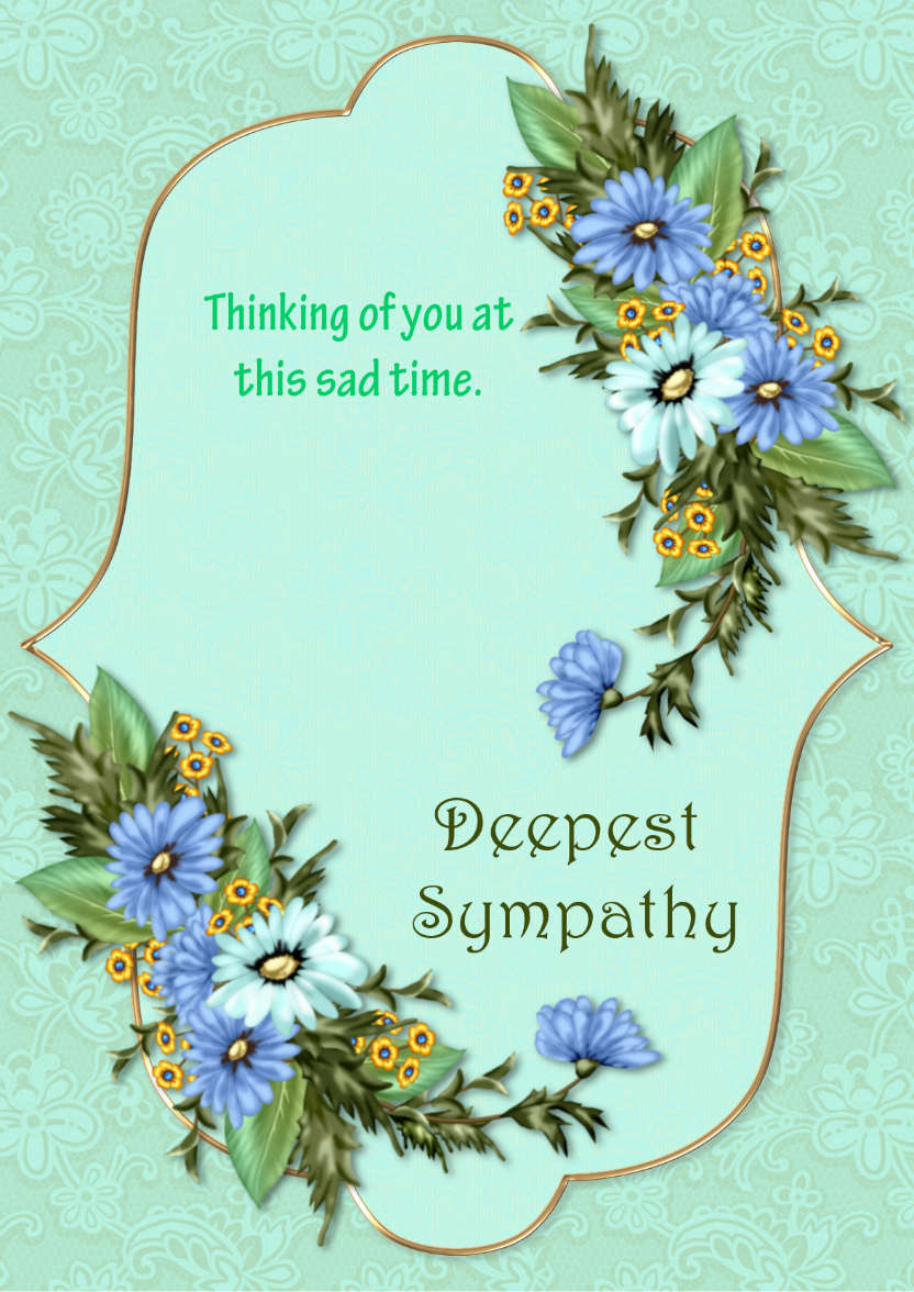 Sympathy Card - card made with Crafty Bob's Card Creator