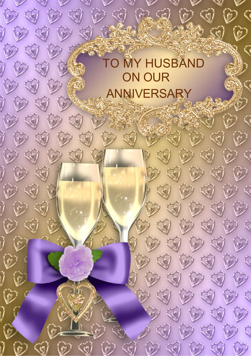 Champagne Romance - card made with Crafty Bob's Card Creator