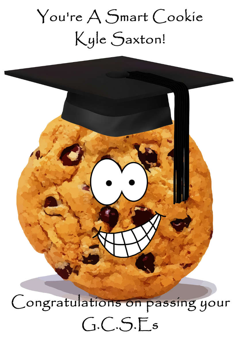 Smart Cookie Graduation Card - card made with Crafty Bob's Card Creator