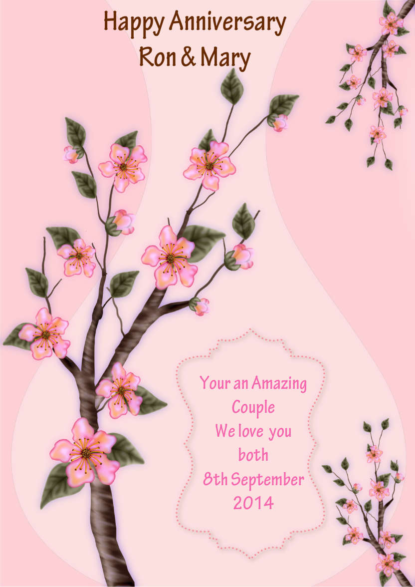 Apple Blossom - card made with Crafty Bob's Card Creator