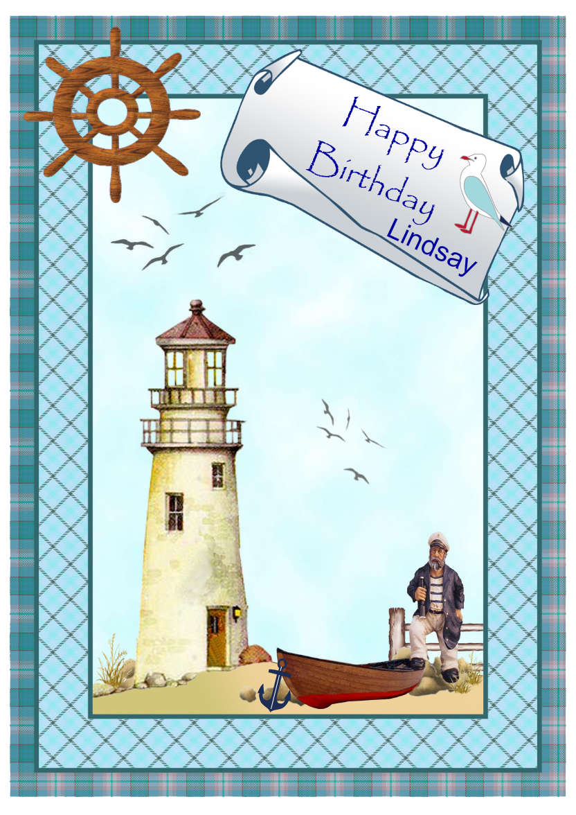 The Lighthouse - card made with Crafty Bob's Card Creator