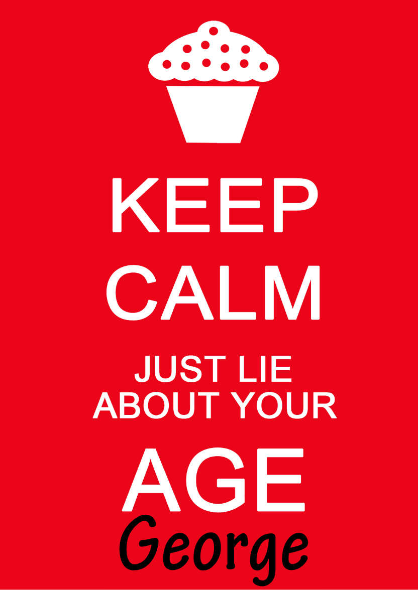 Keep Calm Just Lie - card made with Crafty Bob's Card Creator
