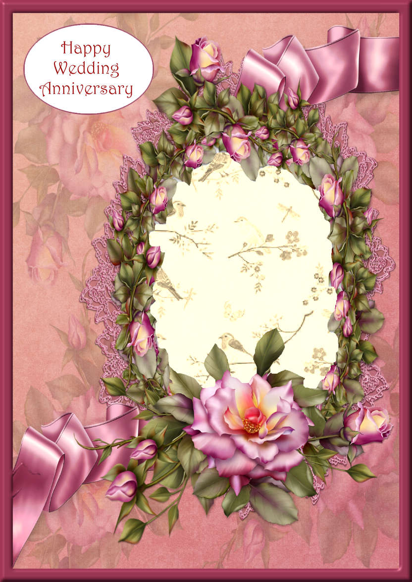 Pink Rose Cup Card - card made with Crafty Bob's Card Creator