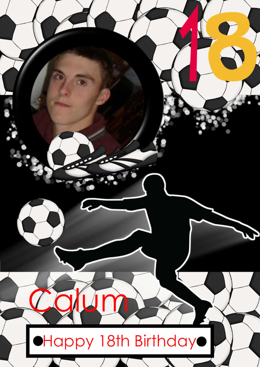 Football Crazy - card made with Crafty Bob's Card Creator