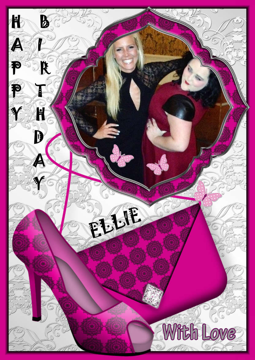 Shoes and Bag - card made with Crafty Bob's Card Creator