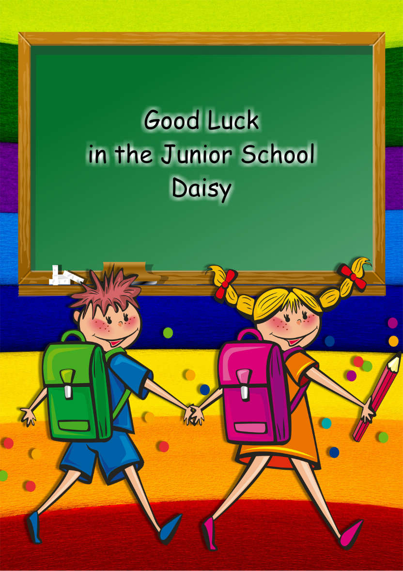 Welcome Back to School Card - card made with Crafty Bob's Card Creator