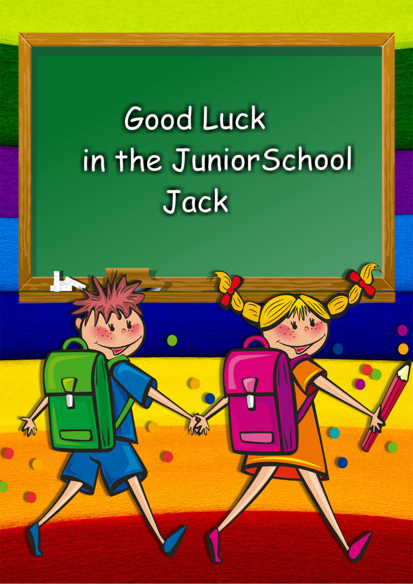 Welcome Back to School Card - card made with Crafty Bob's Card Creator