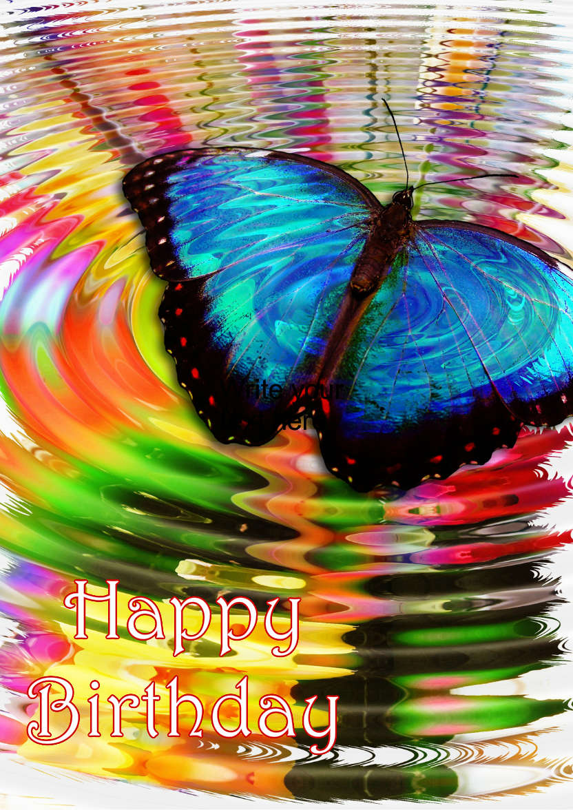Butterfly Dreams - card made with Crafty Bob's Card Creator
